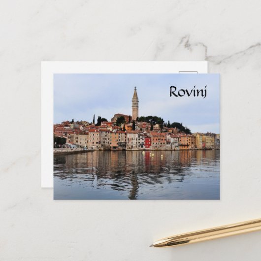 Rovinj Shore Line Postkarte (Vorderseite/Rückseite Beispiel)