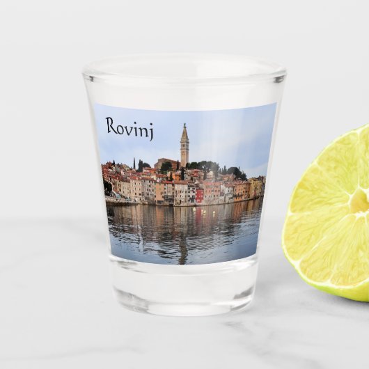 Rovinj Shore Line Schnapsglas (Vorderseite)