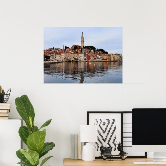 Rovinj Uferlinie Poster (Heimbüro)
