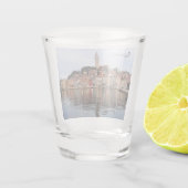 Rovinj Uferlinie Schnapsglas (Rückseite)