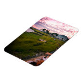 Row Boat in Grass Landscape Photo Magnet (Linke Seite)