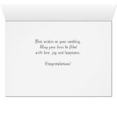 Row Boat Wedding Glückwunschkarte (Innenansicht Horizontal (Unten))