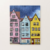 ROW HOUSES ART JIGSAW PUZZLE (Vertikal)
