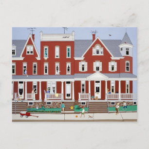 Row Houses Postkarte
