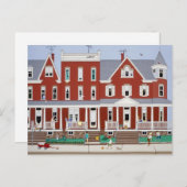 Row Houses Postkarte (Vorne/Hinten)