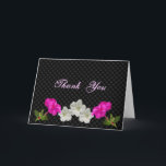 Row of 4 o'clocks- blank or customize dankeskarte<br><div class="desc">Order several blank ones of this design to have when you want to send a handwritten note of thanks OR change the words on the front to make the occasion less specific or add words of your choice. Go to my ASSORTED FLOWERS SECTION to see many other flowers with matching...</div>