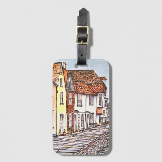 Row Of Houses Gepäckanhänger (Vorderseite Vertikal)