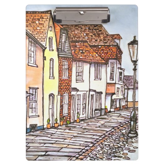 Row Of Houses Klemmbrett (Vorderseite)