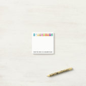 Row of Owls Post-it Klebezettel (Auf Schreibtisch)