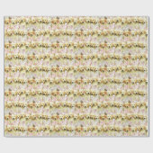 Row of Puppy Bunnies Geschenkpapier (Flach)