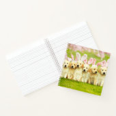 Row of Puppy Bunnies Notizblock (Innenseite)