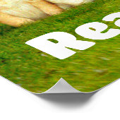 Row of Puppy Bunnies Poster (Ecke)