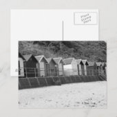 "Row of Seaside Beach Huts" Postkarte (Vorne/Hinten)