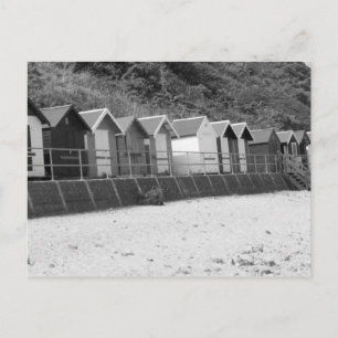 "Row of Seaside Beach Huts" Postkarte