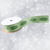 Row of silly Green Pickles Surprised Look on Face Satinband