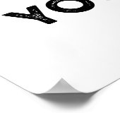 Row Row Row Ihre Ziege Funny Animal Puff Poster (Ecke)