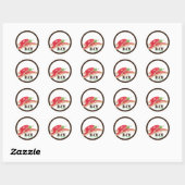 Row Steak Bio Planet Stickers (Blatt)