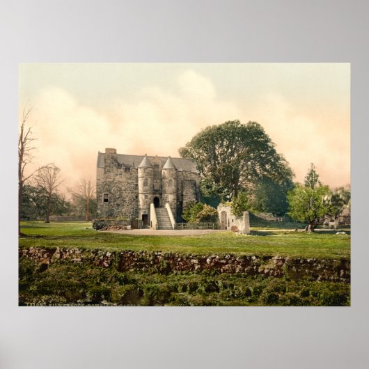 Rowallan Castle, Kilmarnock, Ayrshire, Schottland Poster (Vorne)