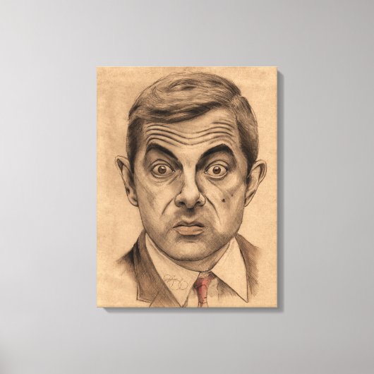 Rowan Atkinson A.K.A Mr Bean Leinwanddruck (Vorderseite)