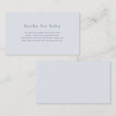 ROWAN Blue Books for Baby Showcard Begleitkarte (Vorne/Hinten)