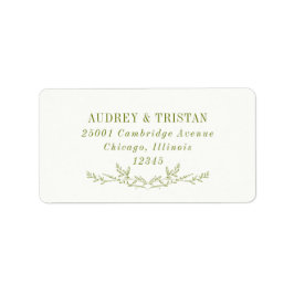 ROWAN Botanical Return Address Label Adressaufkleber