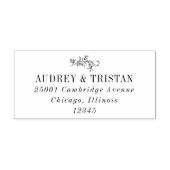 ROWAN Botanische Rücksendeadresse Gummistempel (Prägung)