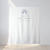 ROWAN Boy Blue Boho Rainbow Baby Duschvorhang Wandteppich