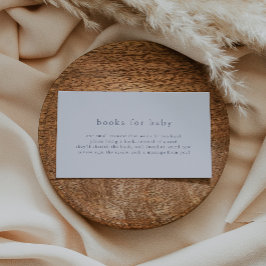 ROWAN Boy Blue Simple Baby Showbücher für Baby Begleitkarte