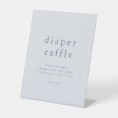 ROWAN Boy Blue Simple Baby Shower Windschutzscheib Sockelschild (Vorderseite)