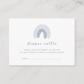 ROWAN Boy Boho Rainbow Baby Dusche Windelwanne Begleitkarte (Vorderseite)