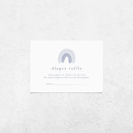 ROWAN Boy Boho Rainbow Baby Dusche Windelwanne Begleitkarte