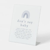 ROWAN Boy Rainbow Sage keine Baby Game Baby Shower Sockelschild (Vorderseite)