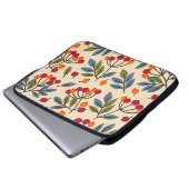 Rowan Branches: Textile Vintag Charm Laptopschutzhülle (Vorne Knopf)