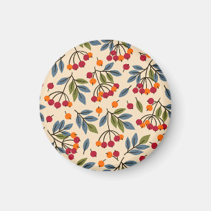 Rowan Branches: Textile Vintag Charm Magnet