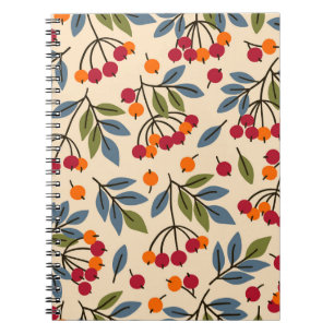 Rowan Branches: Textile Vintag Charm Notizblock