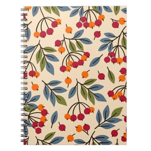Rowan Branches: Textile Vintag Charm Notizblock (Vorderseite)