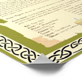 ROWAN CELTIC SACRED TREM POSTER (Ecke)