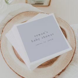 ROWAN Classic Boy Blue Rustic Simple Baby Dusche Serviette