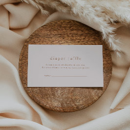 ROWAN Gold Pink Simple Baby Shower Windschutzschei Begleitkarte