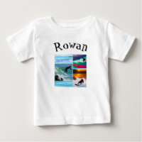 Rowan Name Mit Surfenden Schimpansen,