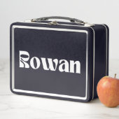 Rowan Name Personalisiert Metall Brotdose (Beispiel)