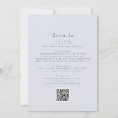 ROWAN Niedlich Spring Boy QR Boho Rainbow Baby Sho Einladung (Rückseite)