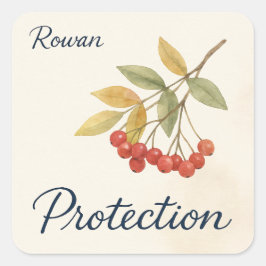 Rowan Protection Quadratischer Aufkleber