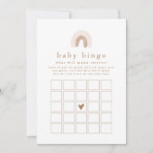 ROWAN Rainbow Baby Bingo Baby Duschkarte Einladung (Vorderseite)