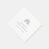 ROWAN Summer Boy Blue Boho Rainbow Baby Dusche Serviette (Ecke)