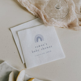 ROWAN Summer Boy Blue Boho Rainbow Baby Dusche Serviette