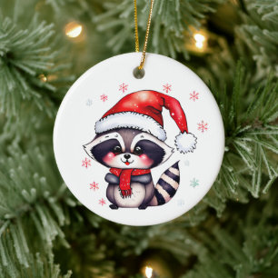 Rowan The Raccoon Keramik Ornament