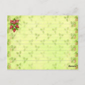 Rowberry Recipe Cards Postkarte (Rückseite)