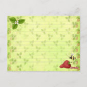 Rowberry Recipe Cards Postkarte (Rückseite)