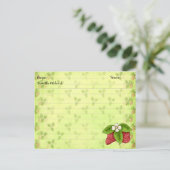 Rowberry Recipe Cards Postkarte (Stehend Vorderseite)
